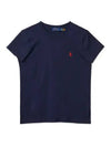 Cotton Jersey Crew Neck Short Sleeve T-Shirt Navy - POLO RALPH LAUREN - BALAAN 2