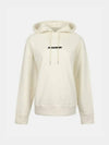 Plus Logo Cotton Hoodie White - JIL SANDER - BALAAN 2