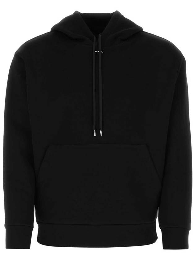 Technical Cotton Hoodie Black - PRADA - BALAAN 2