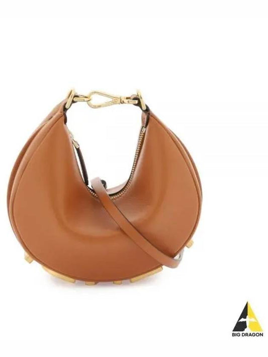 Fendigraphy Leather Small Tote Bag Brown - FENDI - BALAAN 2