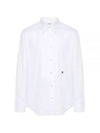 Triomphe Loose Long Sleeve Shirt White - CELINE - BALAAN 2