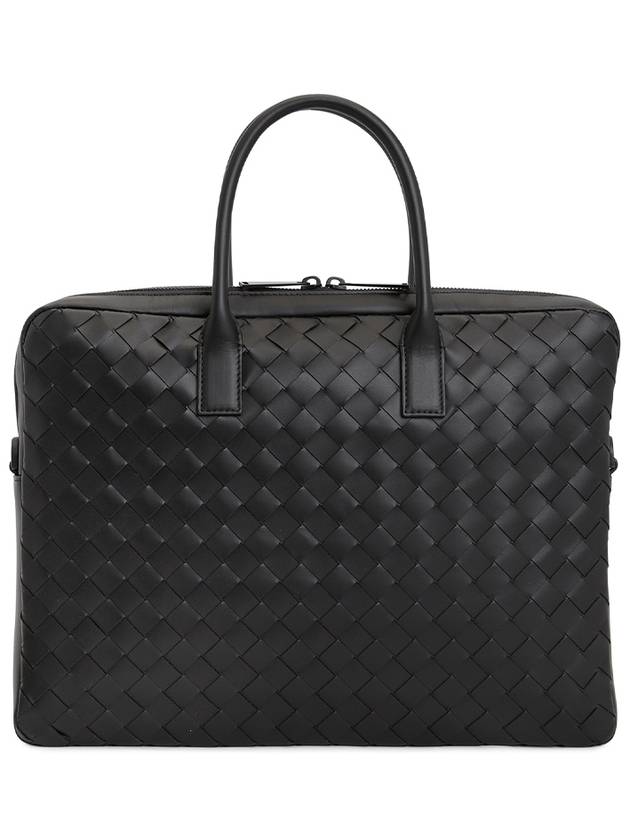 Intrecciato Briefcase Black - BOTTEGA VENETA - BALAAN 4