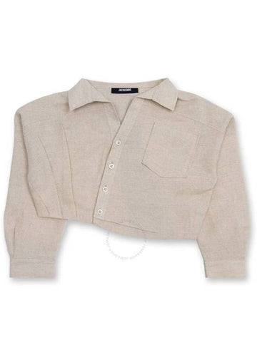 Jacquemus Girls Le Mejean Asymmetrical Shirt Size 6Y - JACQUEMUS - BALAAN 1