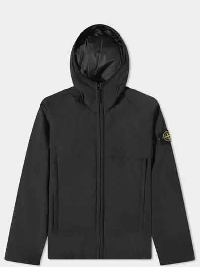 Men's Soft Shell Pure Insulation Technology Primaloft Hooded Jacket Black - STONE ISLAND - BALAAN 2