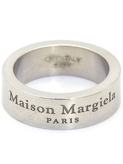 Logo Medium Ring Matte Silver - MAISON MARGIELA - BALAAN 2