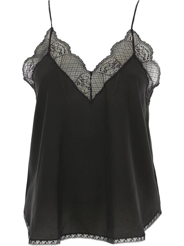 Camisole Christie Silk Sleeveless Black - ZADIG & VOLTAIRE - BALAAN 1