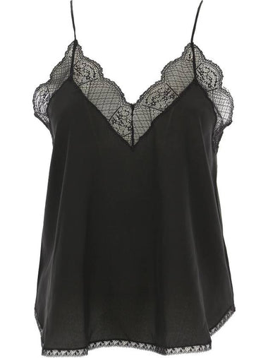 Camisole Christie Silk Sleeveless Black - ZADIG & VOLTAIRE - BALAAN 1