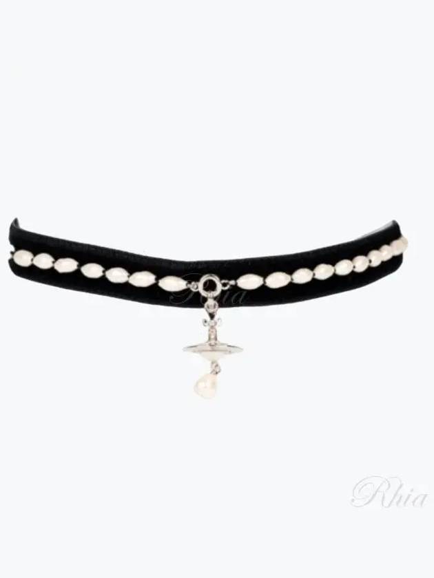 Alexa Choker Necklace Black - VIVIENNE WESTWOOD - BALAAN 2