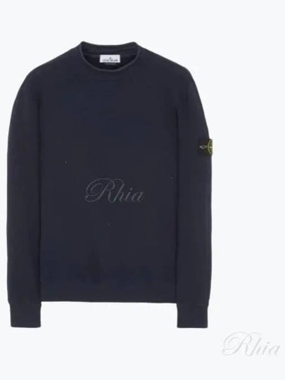 Stretch Cotton Fleece Mock Turtleneck Sweatshirt Navy - STONE ISLAND - BALAAN 2