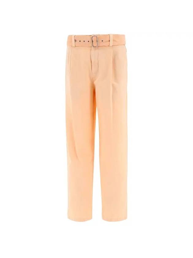 Belted Straight Pants Pink - JIL SANDER - BALAAN 1