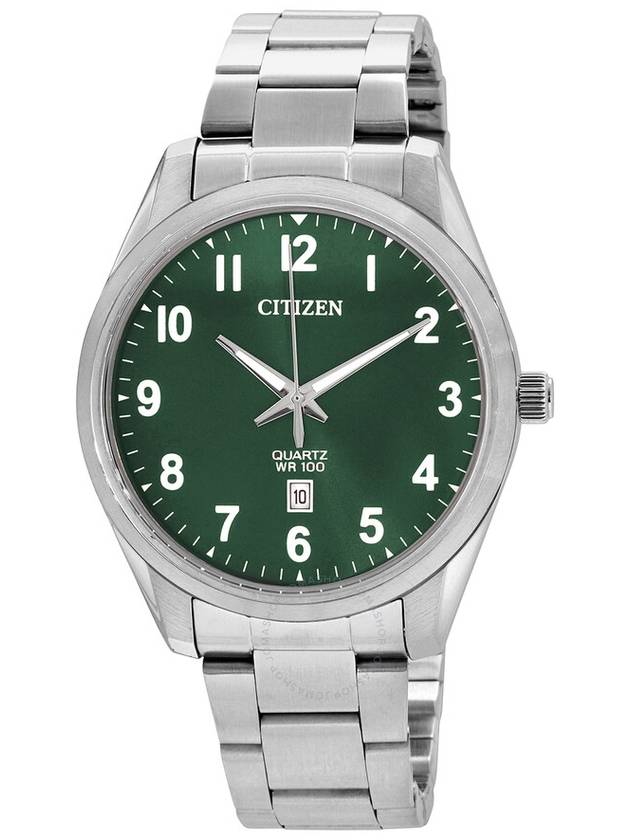 Citizen Quartz Green Dial Stainless Steel Men's Watch BI1031-51X - CITIZEN - BALAAN 1