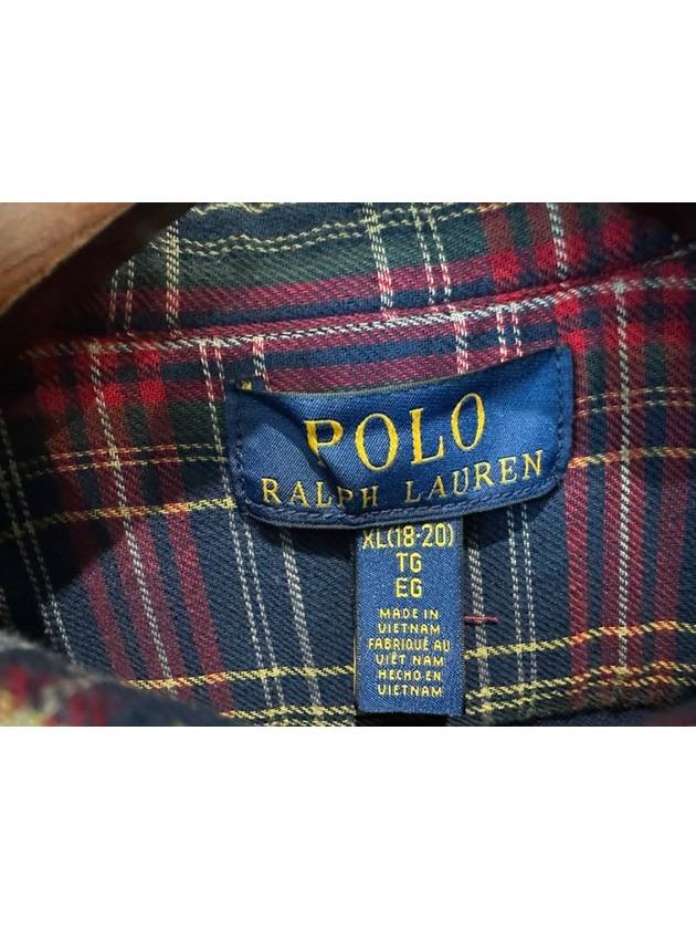 Kids Classic Check Shirt 323918279003 Multi Boys XL 18 20Y - POLO RALPH LAUREN - BALAAN 4