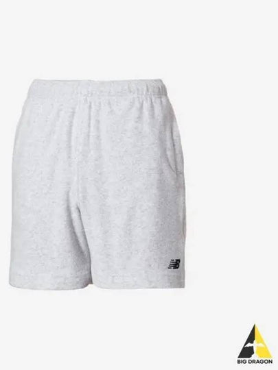 Uni Summer Terry 4 5 Shorts 16 Light Gray - NEW BALANCE - BALAAN 1