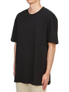 Men's Cotton Short Sleeve T-Shirt Black - PAUL SMITH - BALAAN 3