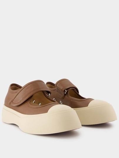 Mary Jane Sneakers - Marni - Leather - Brown - MARNI - BALAAN 2