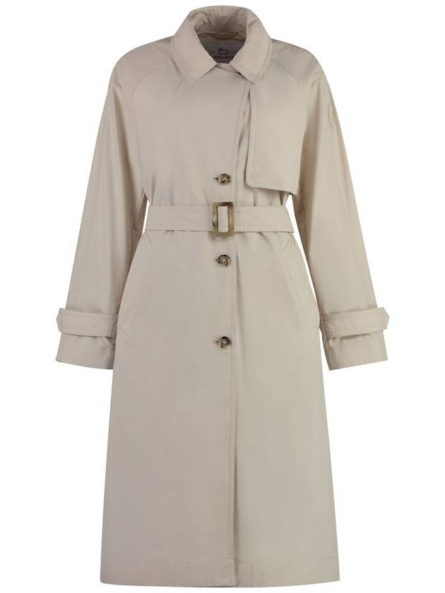 Woolrich Techno Fabric Trench Coat - WOOLRICH - BALAAN 1