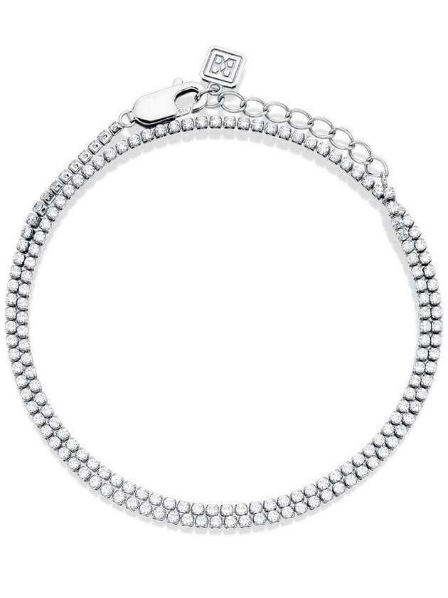 Larin Slim Tennis Bracelet Silver - BE/GINS - BALAAN 1