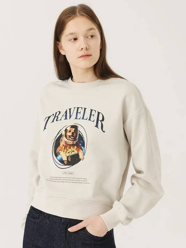 Space Traveler Puppy Sweatshirt Greige - LE SOLEIL MATINEE - BALAAN 4