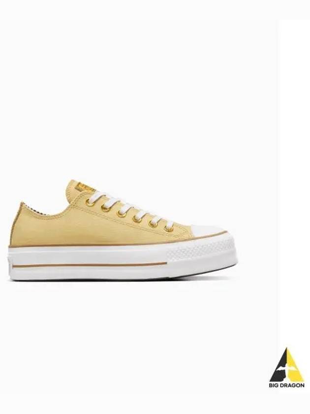 Chuck Taylor All Star Lift Platform Herringbone Stripe Utility Sunflower A08109C - CONVERSE - BALAAN 1