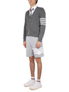 Seersucker Loopback 4-Bar Sweat Shorts Light Grey - THOM BROWNE - BALAAN 5