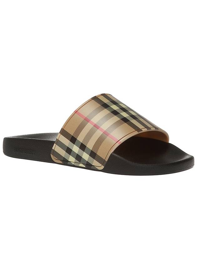 Vintage Check Slippers Beige - BURBERRY - BALAAN 5