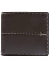 Center Stitch Half Wallet Brown - TOD'S - BALAAN 3