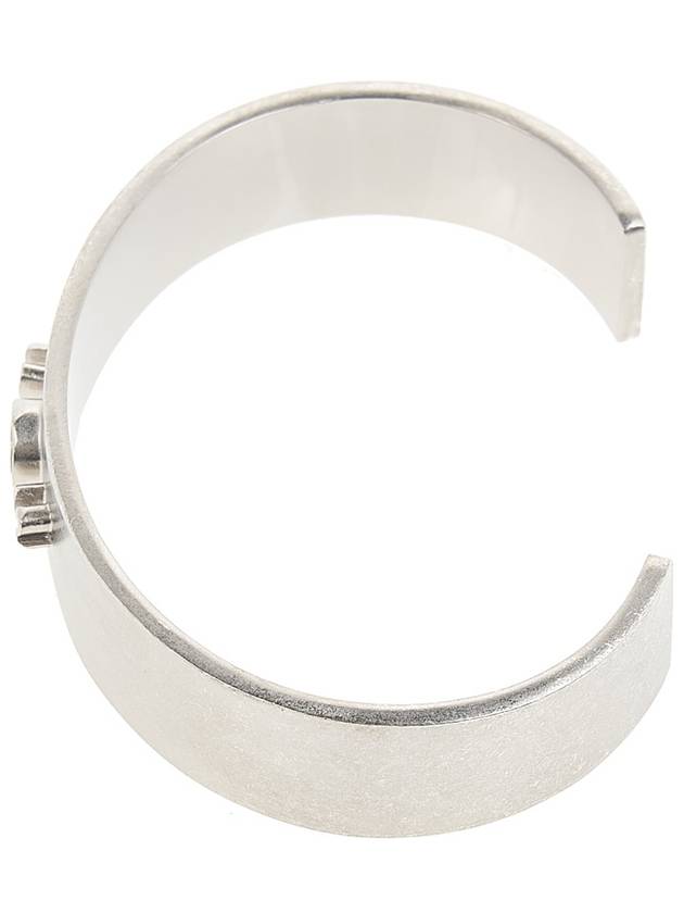 Number Logo Wide Cuff Bracelet Silver - MAISON MARGIELA - BALAAN 5