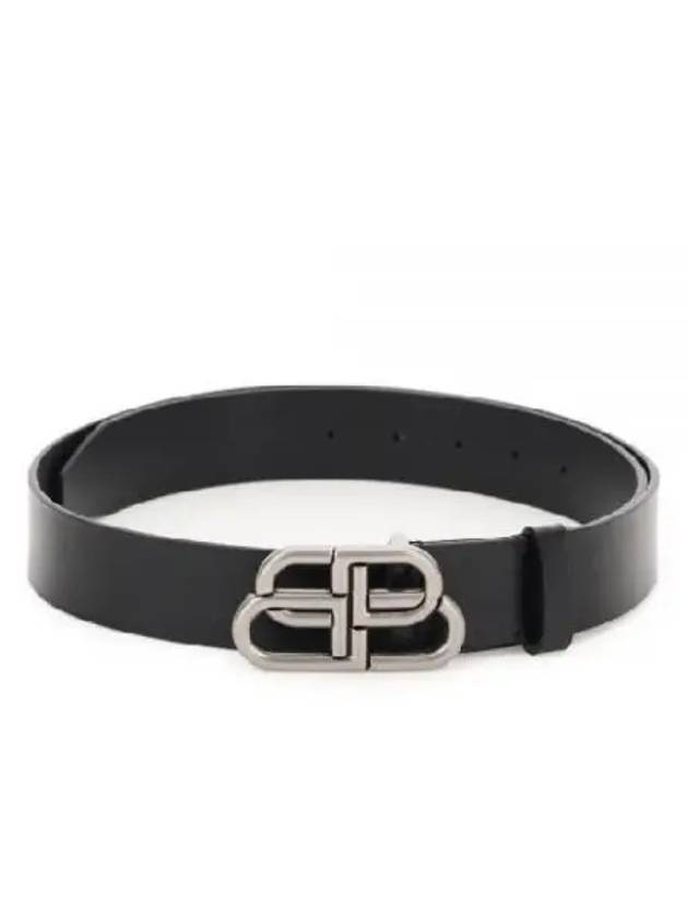 Men's BB Buckle Large Belt Black - BALENCIAGA - BALAAN 2