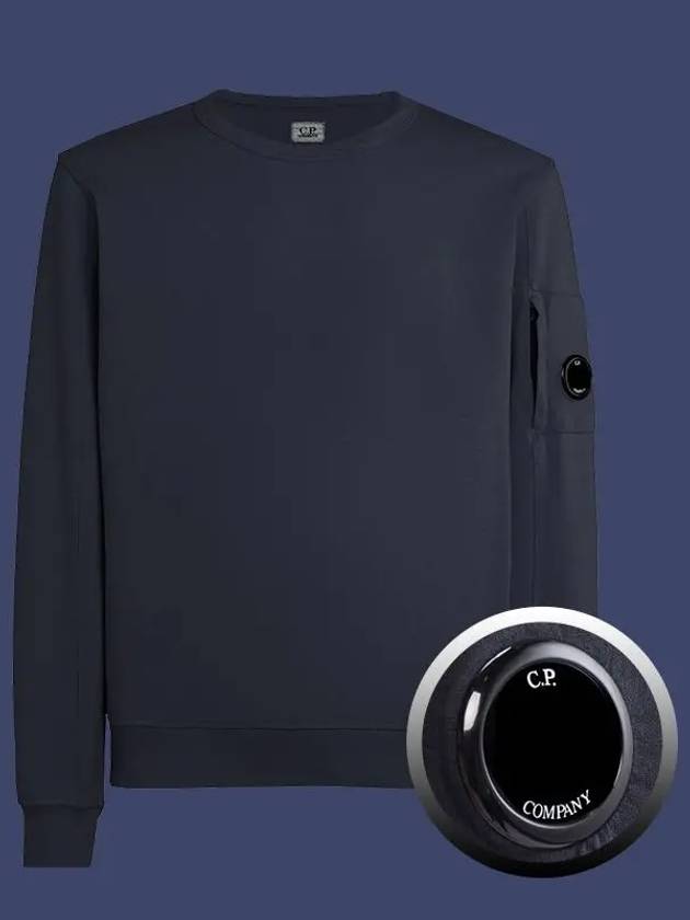 Light Fleece Sweatshirt Navy - CP COMPANY - BALAAN 11