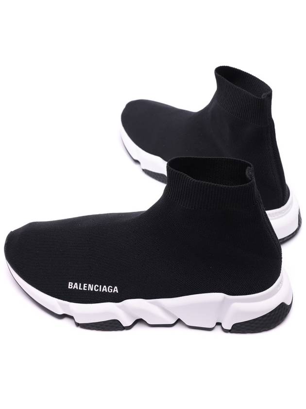 Speed Trainer  High Top Sneakers Black White - BALENCIAGA - BALAAN 7