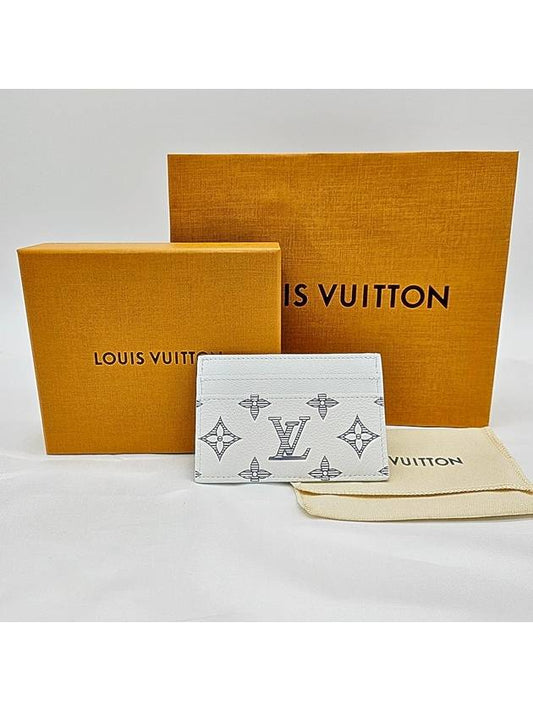 Double Card Wallet White - LOUIS VUITTON - BALAAN 2