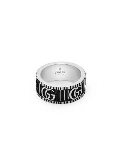 GG Marmont Silver Ring with Bouble G Detail - GUCCI - BALAAN 2