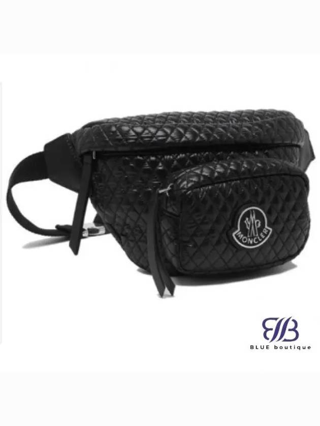 5M00002 M3533 999 Logo Patch Quilted Belt Bag - MONCLER - BALAAN 1