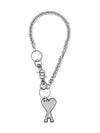 Heart Logo Metal Key Holder Silver - AMI - BALAAN 2