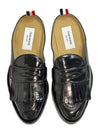 Men's Kilt Varsity Patent Penny Mule Loafer Black - THOM BROWNE - BALAAN 6