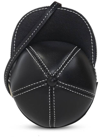 Stitch Nano Cap Leather Cross Bag Black - JW ANDERSON - BALAAN 1