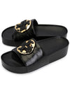 slide woven in black leather - TORY BURCH - BALAAN 2