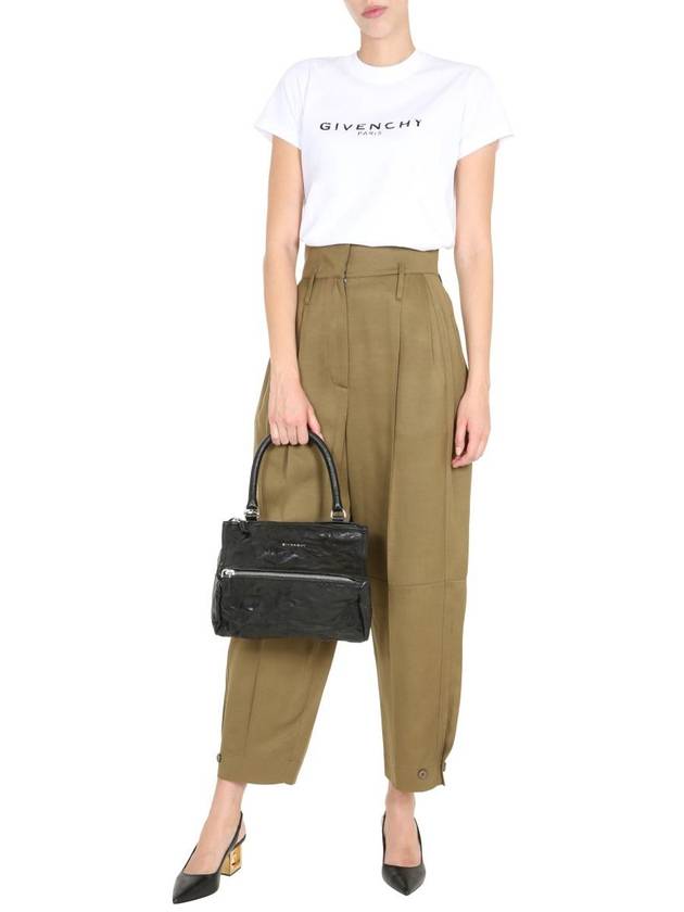 trousers pintuck high waist pants - GIVENCHY - BALAAN 3