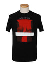 Kind of Red Print Short Sleeve T-Shirt Black - NEIL BARRETT - BALAAN 2