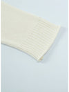 Boat Neck Long Sleeve Knit Ivory 4 Colors - CALLAITE - BALAAN 4