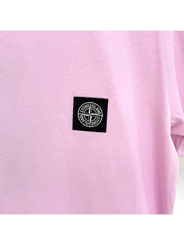 Kids 30/1 Cotton Jersey Short Sleeve T-Shirt Pink - STONE ISLAND - BALAAN 4