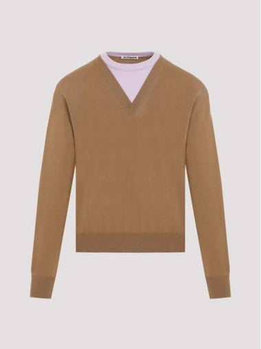 24FW Sweater J22GP0213 J14717 243 WALNUT - JIL SANDER - BALAAN 1