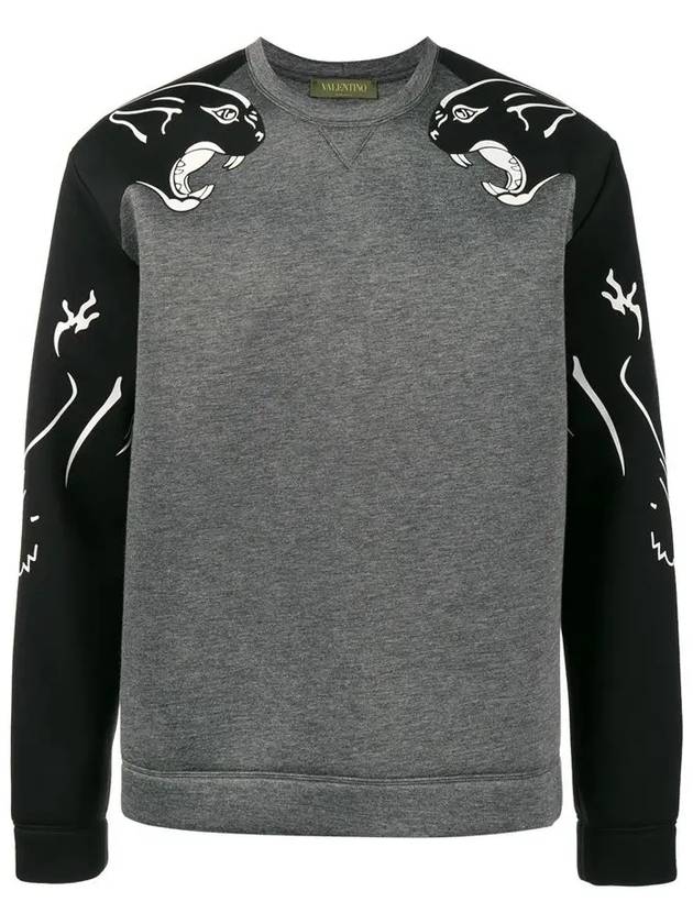 11Th Anniversary Jaguar Neoprene Sweatshirt Grey - VALENTINO - BALAAN 3