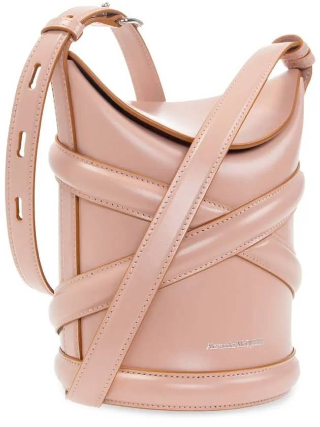 The Curve Small Bucket Bag Rose - ALEXANDER MCQUEEN - BALAAN 5