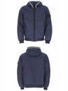 Garment Dyed Crinkle Reps Nylon Primaloft TC Down Jacket Navy - STONE ISLAND - BALAAN 5