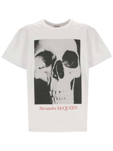 long sleeve t-shirt 781993QTAA60909 WHITE BLACK - ALEXANDER MCQUEEN - BALAAN 1