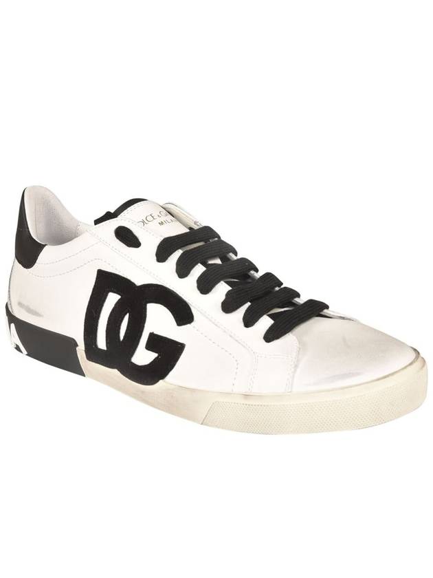 Portofino Vintage Sneakers White Black - DOLCE&GABBANA - BALAAN 4