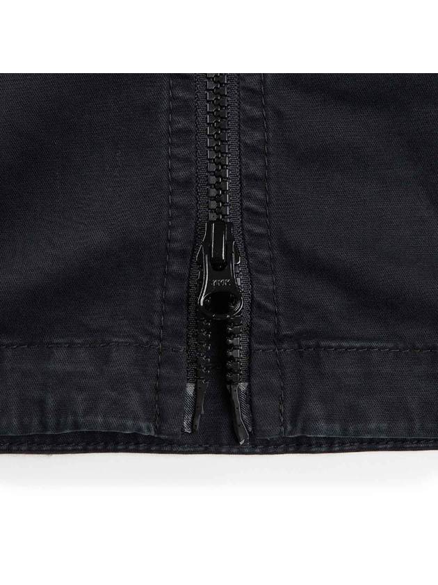 Garment Dyed Stretch Cotton Overshirt Black - STONE ISLAND - BALAAN 6