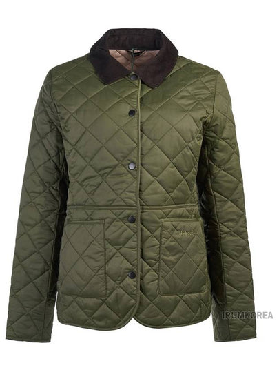 Deveron Quilting Jacket Pale Pink Olive - BARBOUR - BALAAN 2