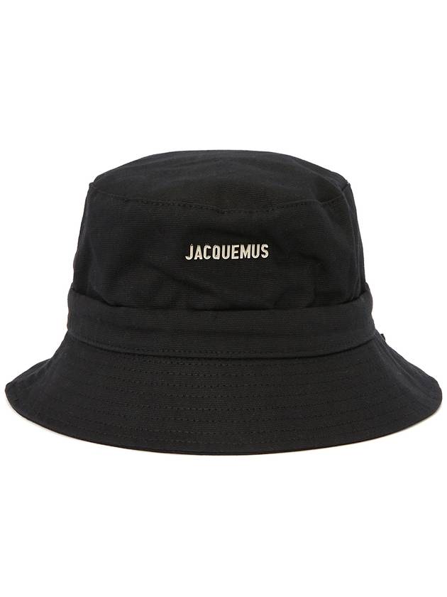 Le Bob Gadjo Bucket Hat Black - JACQUEMUS - BALAAN 3